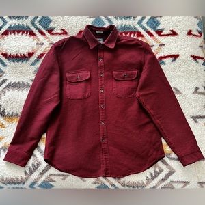 BRAND NEW! JCREW Men’s Plaid Shirt Workwear Shirt Jacket Red Size XL